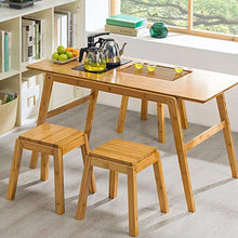 Sgabello in legno massello (2 pezzi), sgabello basso quadrato Sgabello per cambio scarpe, robusto, adatto per cucina, bagno, giardino, non facile da sfumare/A / 26x26x35cm