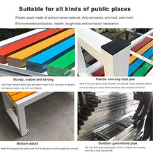Sedia da giardino Park Seat Panca da giardino in metallo per esterno, Sedia con struttura in ferro Panchina decor portico / cortile / prato Mobili da giardino per esterni per 2-3 persone