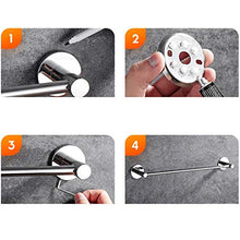 Portasciugamani Libero Punch 304 in Acciaio Inox Bagno Portasciugamani Strofinaccio (Size : 40cm)