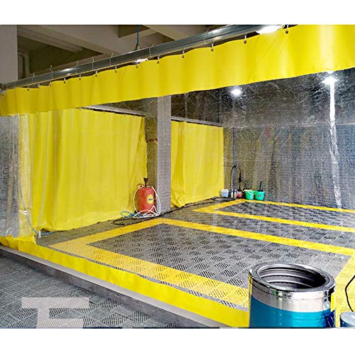 GDMING Telone Trasparente, Impermeabile Robusto Fogli di Plastica Trasparente della Tela, Resistente Ai Raggi UV Copertura per Mobili da Giardino con Occhielli All'aperto Ombra Tenda