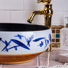 Jingdezhen ceramica arte controsoffitto lavabo ciotola per bagno lavabo lavabo bagno lavandino moderno bagno in ceramica lavandino