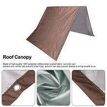 Alinory Tetto per Parco Giochi, Tettoia Altalena, Tetto per Tenda da Giardino per Bambini Telo di Ricambio Telo ombreggiante per parchi Giochi(Brown)