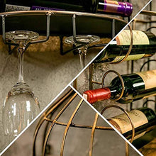 DJSMjbj Bottiglia a Forma di Ferro a Parete Wine Rack/Wine Cooler/Decorazione scaffale for Mangiare, cucine Ripiani Decke