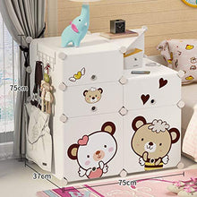 Armadio semplicità Partition Comodino Locker di plastica a 3 Strati Withdoor Angolo Scaffali Abbigliamento Home Camera Bianco 75X37X75CM MXJ61