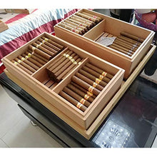 XINBO Cigar Box Insieme di Fumo Legno di Cedro Cigar Humidor Cigarette Box Regalo degli Uomini Scatola di Legno Solido Cigar Humidor Cigar Humidor Sealed costante umida può Contenere Fino a 140