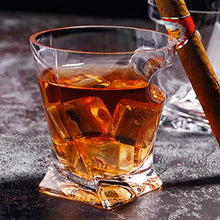 creatività Whiskey Vetro, 270 Ml Sigaro di Vetro, Cristallo di Vetro Insieme del Vino, Adatto A Whisky, Vino Rosso E Brandy, Padre del Regalo Uomo