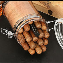 Caso Cigar Box Cigar Humidor - Plastica Sigari tubo vaso portatile di viaggio Cigar Humidor trasparente Big Capacity Humidor scatola portasigari W / umidificatore mantenerlo fresco Set regalo di lusso