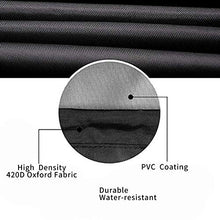 QINGXI Coperture per Set Arredo Giardino 125 X 125 X 74cm Telo Protettivo Rettangolare per Tavolo e Sedie da Esterni, Tessuto Oxford 600D, Impermeabile e Resistente UV