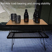CASTOR Tavolo da Picnic all'aperto Tavolo da stoccaggio Multifunzione all'aperto, Tavolo da Campeggio Versatile, Tavolo Portatile Semplice, Tavolo da stoccaggio in Ferro Multistrato BBQ Party Table