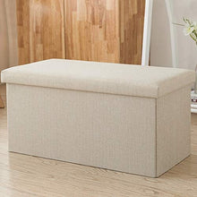 WHHK Sgabello Rettangolare Sgabello Sgabello Poggiapiedi può sedersi Sofa per Adulti Sgabello Soggetti per Uso Domestico Sedia da stoccaggio Sedia Pieghevole Scatola di immagazzinaggio