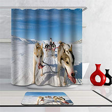 LIYAN Combinazione Bagno. Immagini Chiare E Colori Vivaci Rendono Il Tuo Bagno Pieno di Vita. Accessori da Bagno. Cane Che Tira Una Slitta.