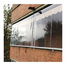 GDMING Chiaro Esterno Tenda, Impermeabile Finestra Tende A Rullo, 0.5mm di Spessore PVC A Prova di Vento Schermata delle Partizioni per Giardino Balcone Terrazza Ufficio, Personalizzabile