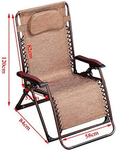 Heavy Duty Textoline Zero Gravity Relaxer sedia da giardino all'aperto sdraio pieghevole sedia sdraio sdraio sdraio sdraio sdraio (dimensioni: versione aumentante) versione aumentante