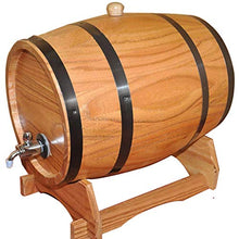 HWhome Botti di Rovere per Uso Domestico Botte di Rovere 3L, Secchio Portaoggetti in Acciaio Inossidabile Adatto per Conservare Il Vino Whisky Rum (Color : Yellow, Size : 3L)