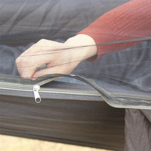 Amaca da viaggio Panno per paracadute Anti-zanzara Supporto automatico per asta Zanzariera Amaca per zanzare Viaggio all'aperto Campeggio Ha. (Colore nero)