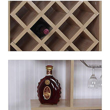 mmmy Portabottiglie, portabottiglie da Parete, in Legno massello Multistrato Europeo sospeso Bar Multi-Funzione armadietto del Vino