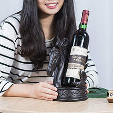 XLBAXLJ Dark Horse Wine Rack, Fumetto Creativo Sveglio del Vino della casa cremagliera Champagne Decorazioni per la Veranda Ufficio Soggiorno Camera da Letto