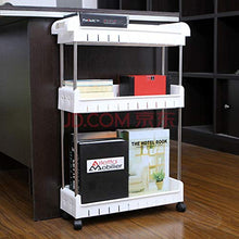 &ripiano di stoccaggio Mensole della cucina, panino Governo di immagazzinaggio Pulley da terra Bagno prodotti for il bagno di finitura Rack -3 Strato Scaffale di finitura