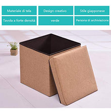 yanpengjuan Scatola di Immagazzinaggio Pieghevole, Cubo Poggiapiedi, Scatola di Giocattoli Pieghevole 30x30x30cm (Rosso)