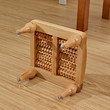 HYYDP Bagno Sgabello Sgabello da Bagno cipresso Massaggio Sgabello Bagno Sgabello Passo Sgabello Moda Creativo Massaggio ai Piedi Perline Massaggio (Colore: Marrone, Dimensioni: 23 * 23 * 11,5 cm)