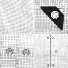SHIJINHAO Telo Impermeabile Esterno,Impermeabile Maglia Trasparente Incatramata Con Occhielli Tettoie E Copertoni, Durevole, Resistente Alle Intemperie Corda Pieghevole For Impianto Sul Tetto Della Co