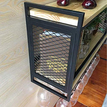 Portabottiglie Da Parete In Metallo Porta Bottiglie E Vetro Pratico Scaffale Per Bottiglie Di Vino- Portabottiglie Da Parete, Portabottiglie Da Vino, Decorazione Stile Retrò Industriale