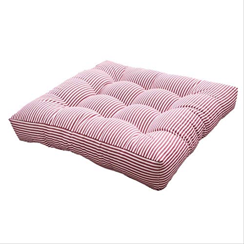 Newgreeny Cuscini Addensati, Tappetini Tatami, Tappetini, Bovindi, Cuscini Quadrati Pigri, Futon da Meditazione 52 * 52cm Rosa.