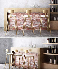 YS Sedia da Pranzo Semplice e Bella Sedia Elegante/Sgabello Set Di Sgabelli da Bar con Schienale, Poggiapiedi Cromato e Sgabelli Base per Bar per la Colazione, Bancone, Cucina e Sedia da Pranzo,60