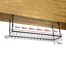 YWYW Portabottiglie portabottiglie Europeo in Ferro battuto portabicchieri da Champagne Adatto per Bar ristoranti cucine (Nero) (Dimensioni: 90 * 35 cm)