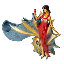 Summer Surprise Statuetta portabottiglie, statuette Statuette portabottiglie per vino Statuette portabottiglie per vino Portabottiglie per vino, per ufficio(BS023-2 Red Girl)