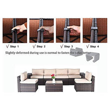 Kuinayouyi 10 Pc Outdoor Garden Rattan Wicker Furniture Allineamento Fastener Sofa Clip Connector Adatto per Mobili nel Rattan Sofa