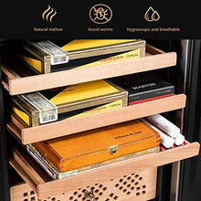 Smart Cigar Cabinet Cigar Humidor Temperatura E umidità Costanti Legno di Cedro Nudo Home Living Room Office Cigar Cabinet può Contenere 400 Sigari (Color : Gray, Size : 45 * 52.5 * 72.5cm)