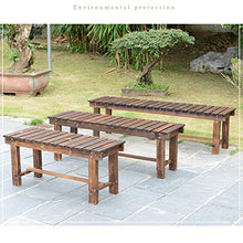 Outdoor furniture Panchina Interna all'aperto, Rinforza i sedili della terrazza con doghe in Legno massello, Sedia da Attesa Resistente alle intemperie per Sgabello sostitutivo delle Scarpe