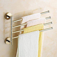 JKCKHA Northern Europe. Mensole Bagno Bar Bar Rack Appendiabiti Completa di Rame Rotante Bagno cremagliera d'oro appesa Bar Bagno dell'asta cremagliera (931B) 4