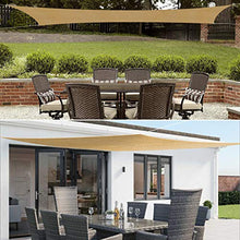 Tvird Tende da Sole per Esterno, Vela Ombreggiante,Tenda a Vela Rettangolare 3 x 3 Metri, Protezione Raggi UV Vela Tenda, Impermeabile e Resistente, Tenda a Vela per Giardino Balcone Terrazza (3X3M)