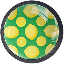 Modello Di Frutta Limone Verde Pomelli per Porta Set di 4 Pomelli per Mobili Manopole per Cassetti Cucina Armadio Vetro