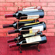 Tavolo Wine Rack Cucina tavolo vino rack di stoccaggio del vino dell'organizzatore di immagazzinaggio cremagliera di esposizione freestanding Wine Rack Contiene 6 bottiglie da cucina per piani di lavo
