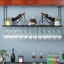 Rastrelliere per bicchieri da vino Porta appeso in vetro per barra di metallo vintage industriale, impianti di ricambio di vino ad alto contenuto di vino, bottiglia di stoviglie, scaffale per la tavol