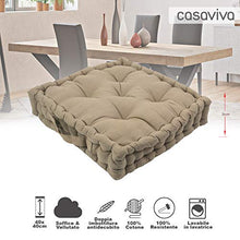 Set 4 Cuscini Sedie Cucina e giardino cm 40x40 x 9 cm a doppia imbottitura Extra per seduta comoda e confortevole antidecubito (Fango)
