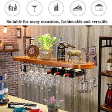 JHGJBJ Titolare Europea Solida Vino Rack in Legno Hanging bancone del Bar a casa armadietto del Vino di Vetro di Vino Upside Down Titolare Calice (Size : 100cmx28cm)