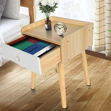 zcyg Comodino Comodini Comodino, Semplice Camera da Letto Moderna Comodino Cassetto Cassetto Cabinet Mobili da Comodino (Colore in Legno)