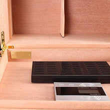 WAWAYU Portasigari, Red Rose Superficie Opaca Legno di Cedro Cigar Humidor Creativo casa Cigar Box di stoccaggio
