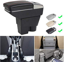LANCHUN Armrest for S Koda Rapid 2013-2018 Braccioli Box Auto Centro Centro STOCCAGGIO del Braccio Bracciolo con Funzione di Ricarica 7 Porte USB Luce a LED Integrata (Color : Grey)