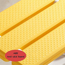 Sgabello da bagno Pieghevole a parete doccia / vasca da bagno Sgabelli Parete doccia sedile sgabello pieghevole cambiare le scarpe di feci for anziani / disabili Anti-Slip Heavy Duty Sedia in giallo M