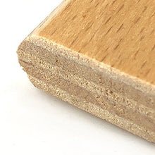10 Listelli Curvati in Legno di Faggio - Ricambio per Doga – 3,8 X 79 X 0,8 Cm