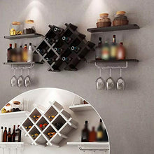 Scaffale per bottiglie vino da parete,Porta Vino Portabottiglie Vino da Parete,Scaffale Vini Portabottiglie,Per cucina,ristorante,bar,piante in vaso,libri,vasi (1 scaffale per vino+4 ripiani) (Nero)