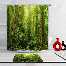 LIYAN Combinazione Bagno. Immagini Chiare E Colori Vivaci Rendono Il Tuo Bagno Pieno di Vita. Accessori da Bagno. Foresta Verde.