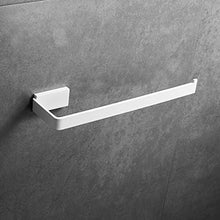 Leekayer Acciaio Inossidabile Portasciugamani da Parete Bianco Pittura 26 cm Anello Asciugamano Bagno d' Angolo Singola Barra di Montaggio a Parete