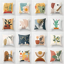 XSDF 2PCS Astratto Stampato Federa Federa Federa Copridivano Decorazione della Casa Adatto per Divano Letto 17,7 Pollici (45x45CM,E)