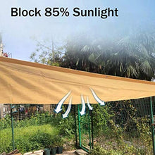 WXQIANG - Rete parasole per esterni, 85% UV, con occhielli in metallo rinforzati, 23 misure, protezione solare, isolamento termico, colore: beige, dimensioni: 1 × 1,5 m